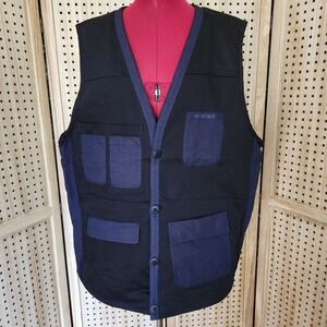 Wasted Collective Vest Menswear Chore Utility Vest Multi Pocket‎ Layering XL